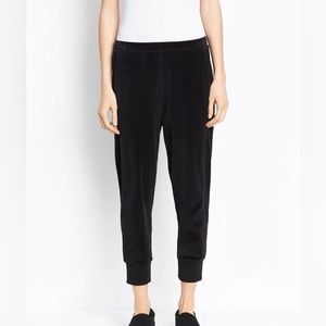 Vince Women’s Black Velvet Joggers